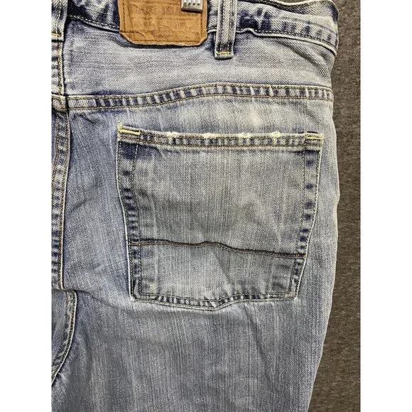 Old Navy Blue Jeans Men's 38x30 Distressed Y2K - Picture 9 of 11